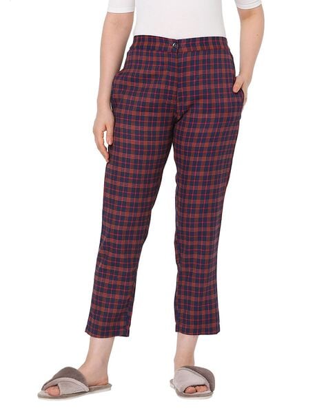 Women Checked Trousers - Buy Women Checked Trousers online in India