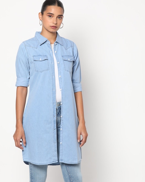 Buy Blue Shirts for Women by Pepe Jeans Online | Ajio.com