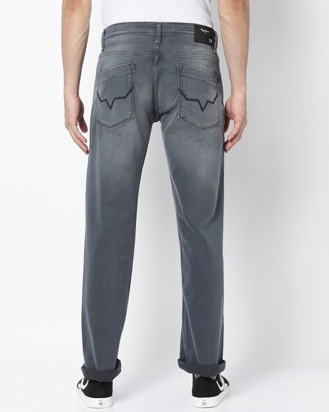 Pepe Jeans Elasticated Solid Grey Modal Regular Fit Power Play