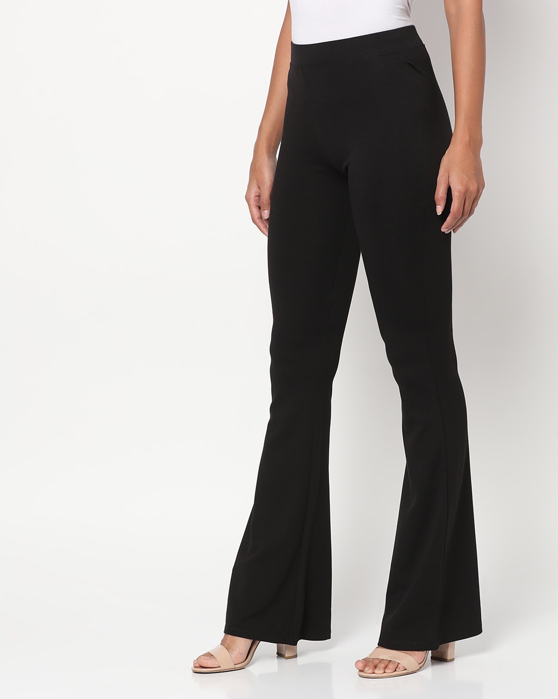 Fit & Flare High Waisted Pocket Pants in Graphite – GLOWco