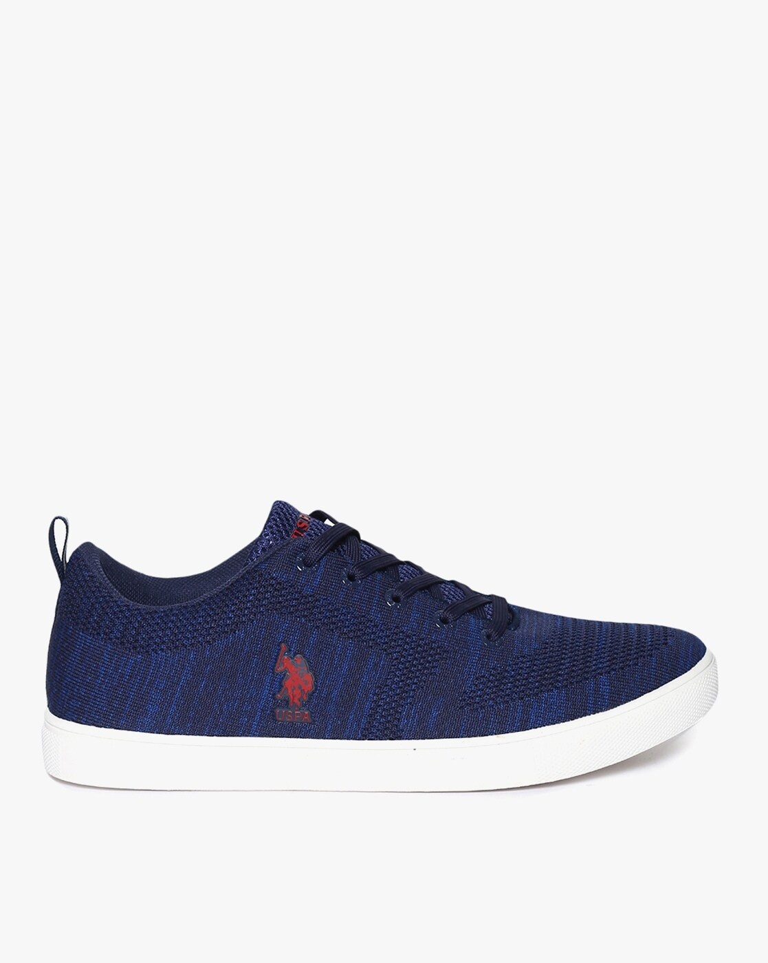 us polo knitted lace up sneakers