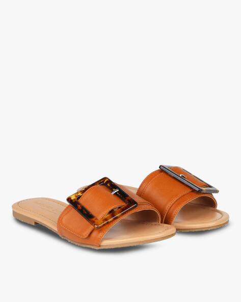Sozie Slip-On Sandals with Buckle
