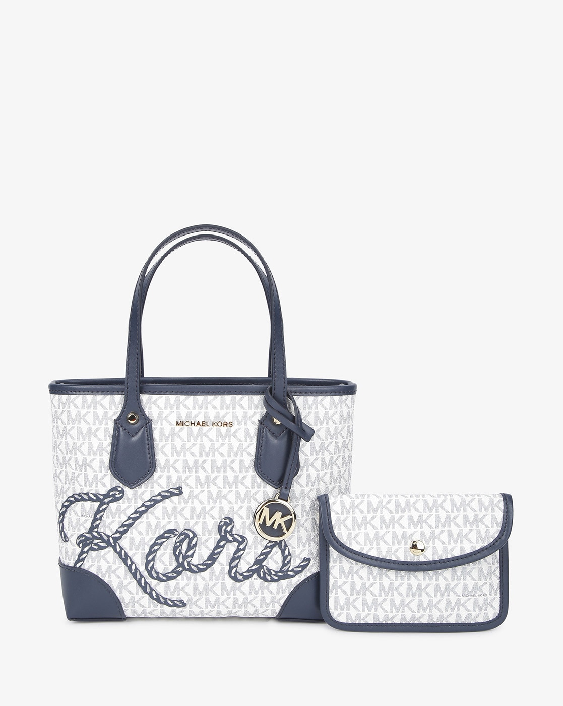 Buy White & Navy Blue Handbags for Women by Michael Kors Online 