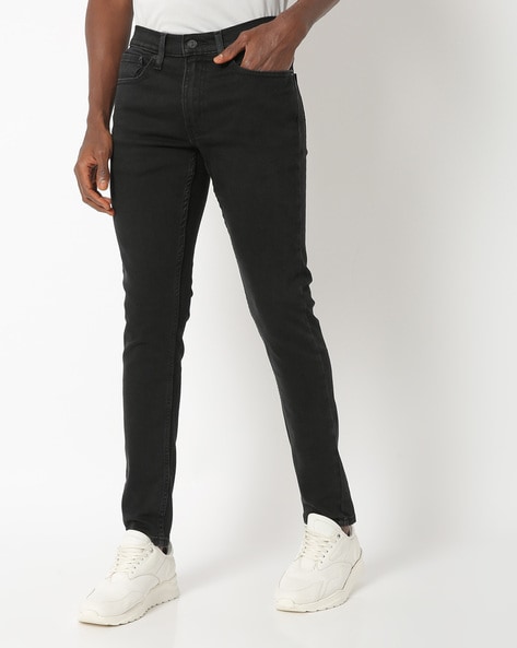 Buy LEVIS Dark Wash Wash Cotton Slim 512 Tapered Fit Mens Jeans | Shoppers  Stop