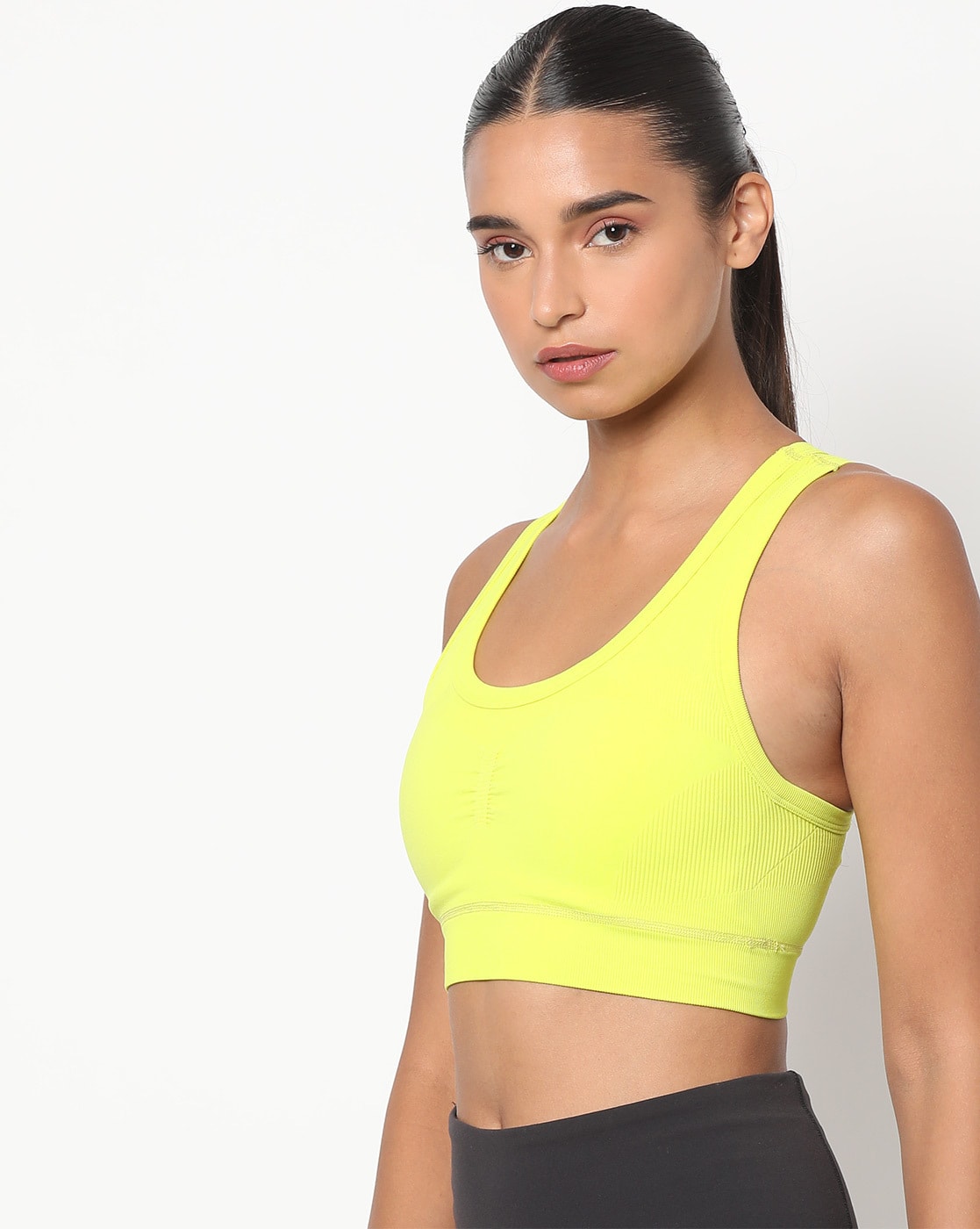 Sports bra High support - Neon yellow - Ladies