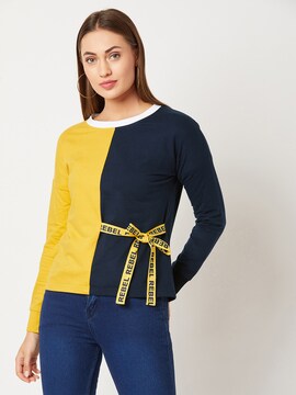 Colour-Block Sweatshirt with Knot Detail