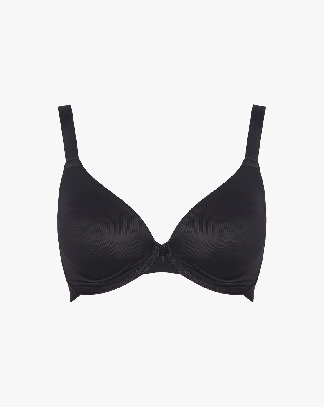 Buy Amante Padded Underwire Plunge Push-Up T-Shirt Bra Black at