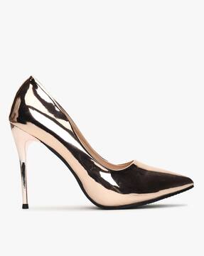 Buy Rose Gold Heeled Shoes for Women by 