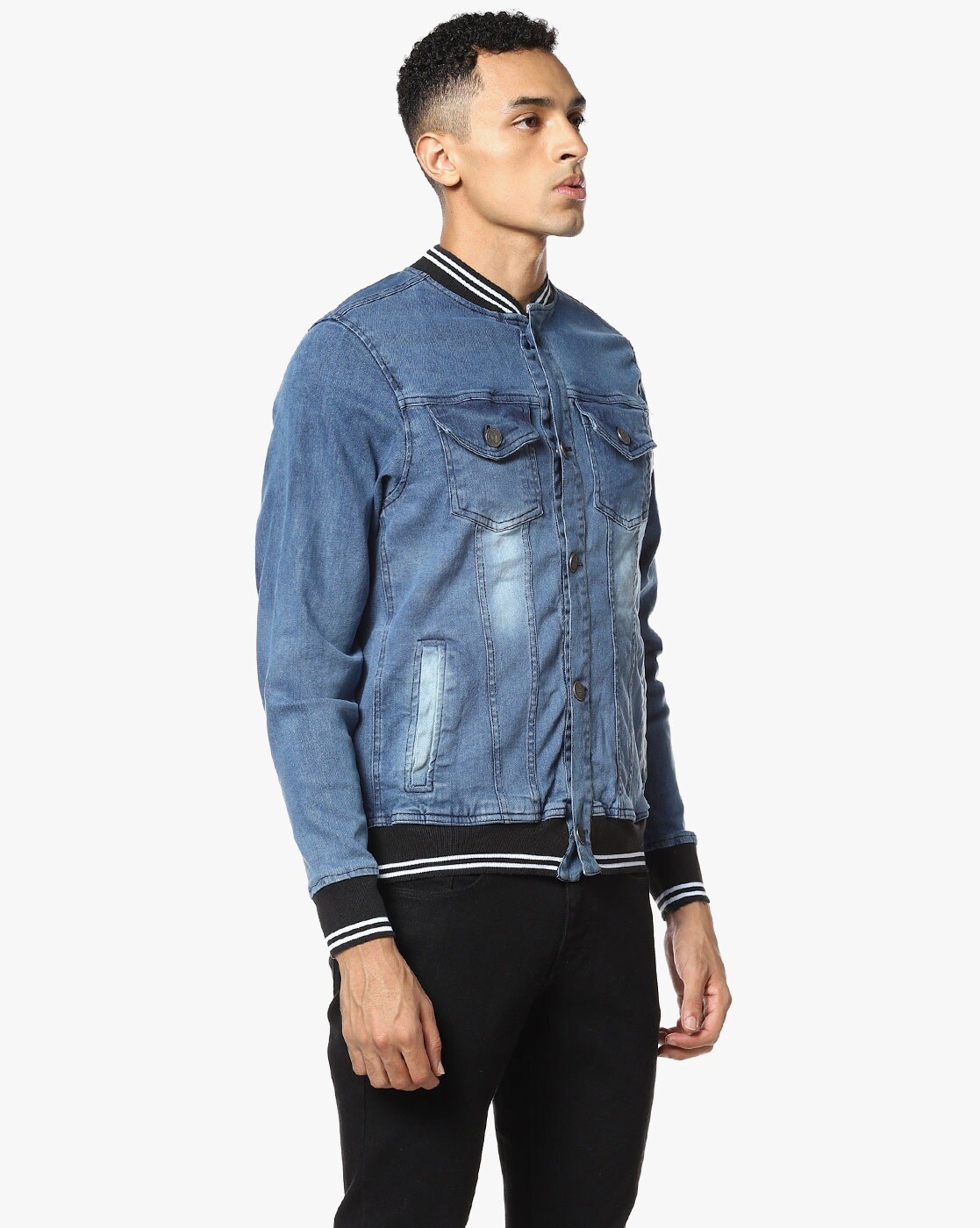 Buy Flying Machine Men Blue Solid Denim jacket Online at Low Prices in  India - Paytmmall.com