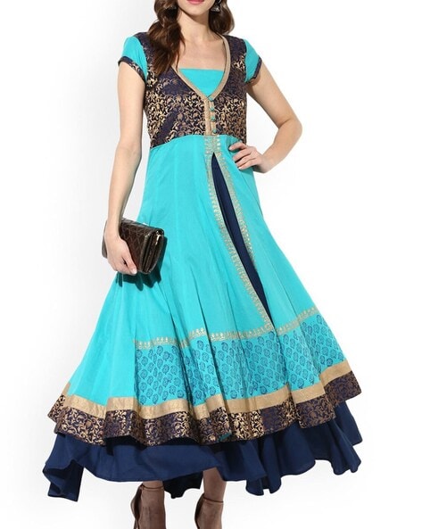 Mbe Printed Anarkali  Kurta