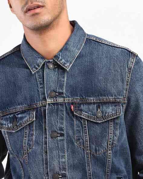 Distressed Denim Jacket Levi's Wrangler, Ripped Oversized Jean Jacket ALL  SIZES - Etsy
