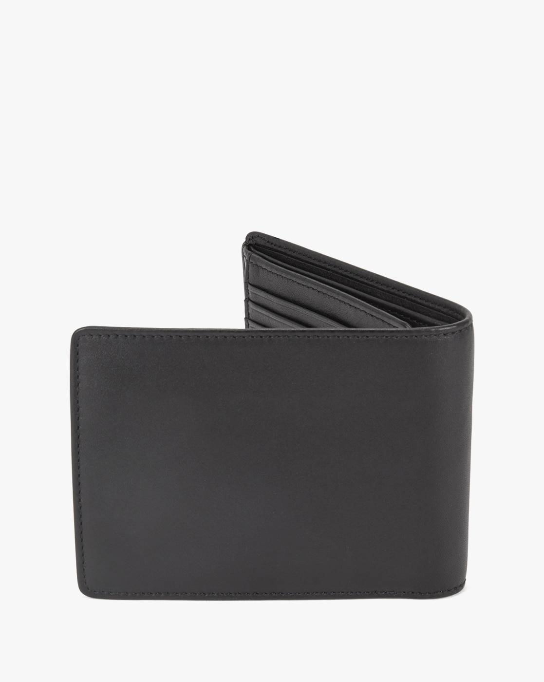 BOSS by HUGO BOSS Monogram-trim Leather Wallet With Coin Pocket in Black  for Men