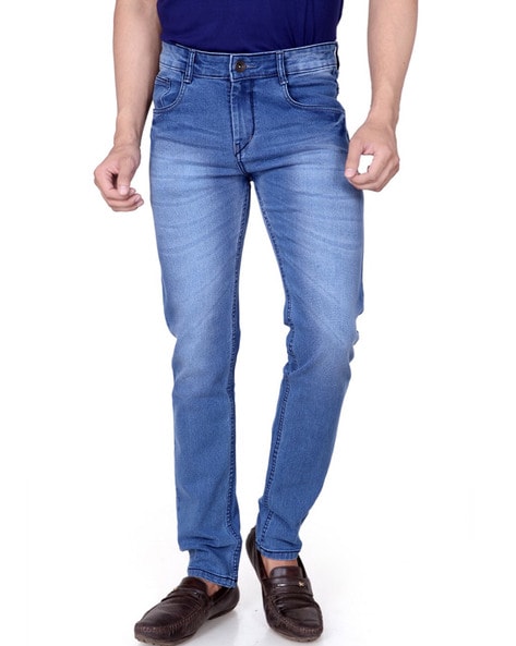 Buy Light Blue Jeans for Men by RAGZO Online