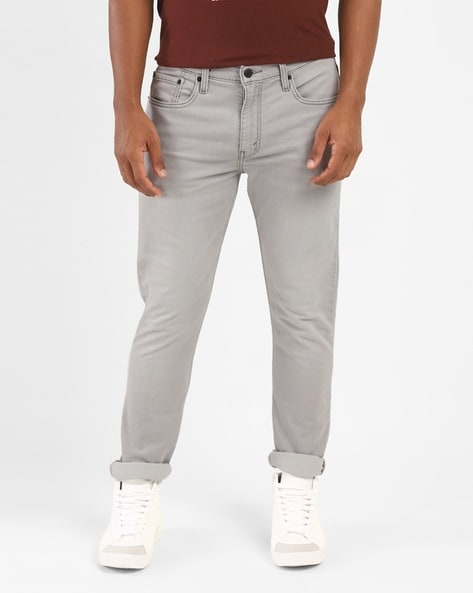 grey colour cotton jeans