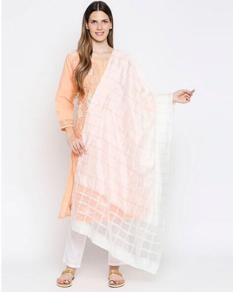 Sequinned Woven Dupatta Price in India