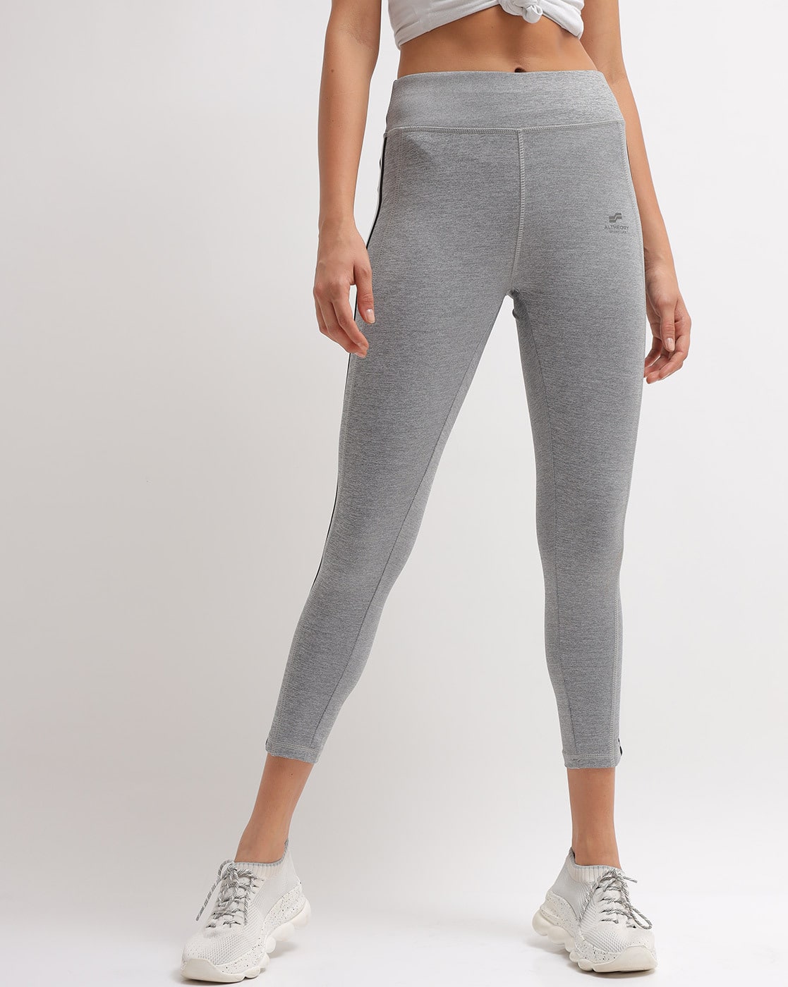 Buy Grey Leggings for Women by ALTHEORY 