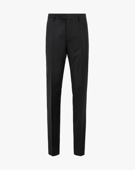 Grey bi-stretch wool suit trousers · Grey · Dressy | Massimo Dutti