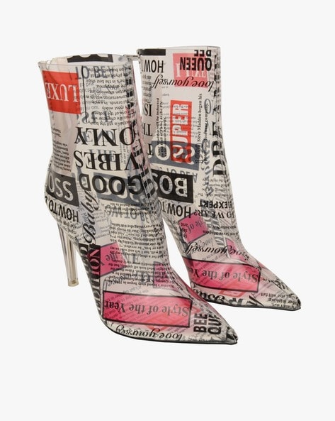 Newspaper on sale print boots