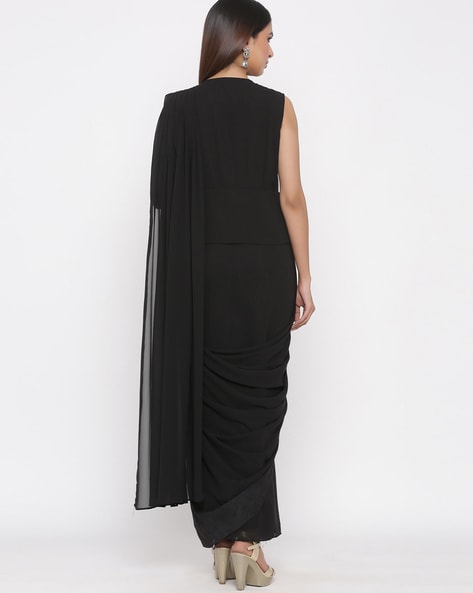Plain Ceremonial Designer Gown buy online - Saree