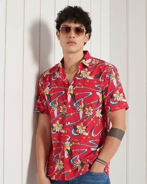 Superdry Vintage Hawaiian Shirt - Men's Mens New-in