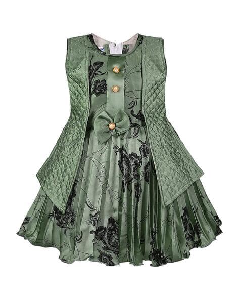 Green Bow Shimmer Frock main image 1