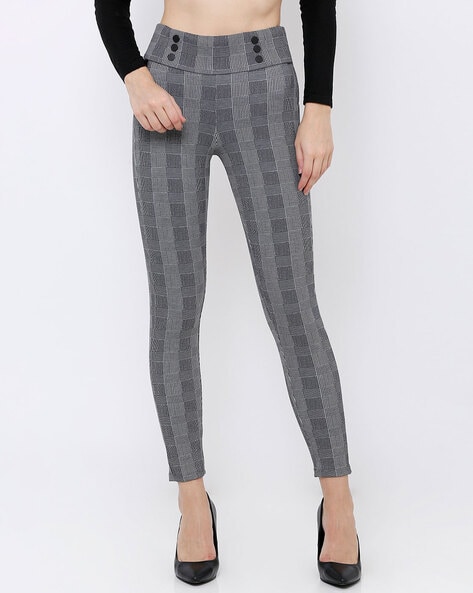 Grey Checkered Pants - Etsy