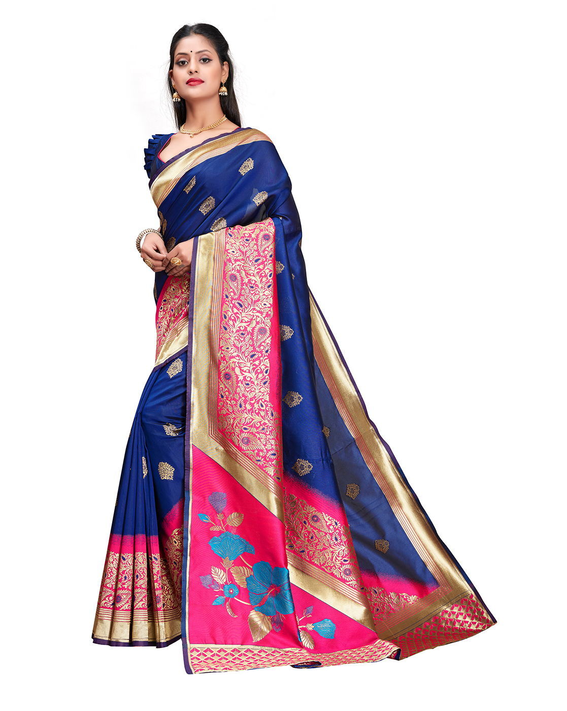 Buy Green Sarees for Women by Ptiepl Banarasi Silk Works Online | Ajio.com