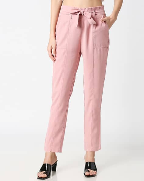 KRAUS Panelled Pants with Paper-Bag Waist