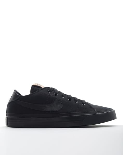 nike court legacy canvas all black