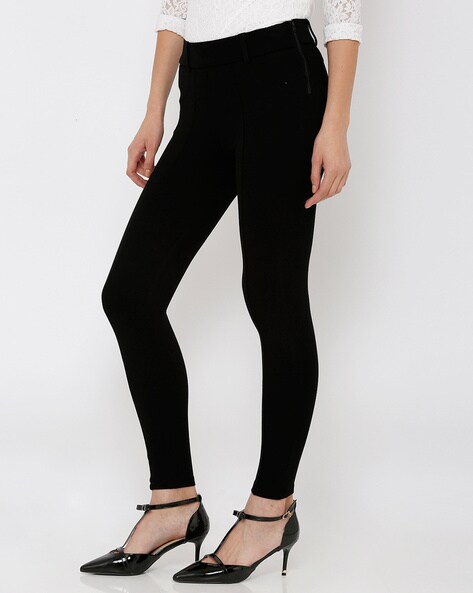 Skinny Treggings with Side Zip