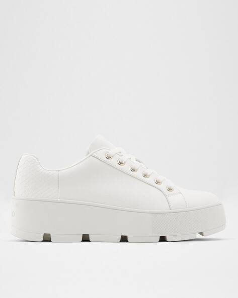 Lace-Up Flatform Sneakers