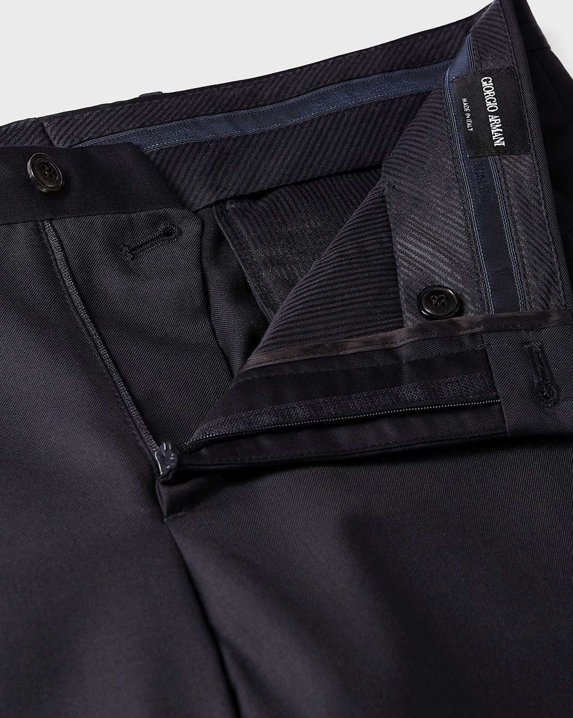ARMANI JEANS Trousers Mens EU 33 Regular Fit Dark Grey Buttons Logo | eBay