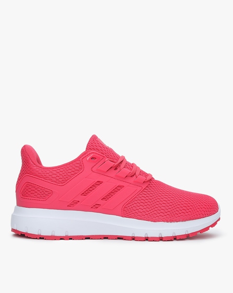 adidas pink mesh trainers