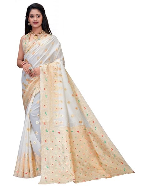 white cotton saree zari border | white cotton saree blouse designs| White  kerala cotton sa… | Cotton saree blouse designs, Saree blouse designs,  Cotton saree blouse