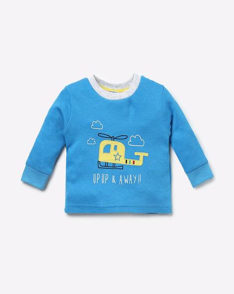 NAUTI NATI Helicopter Embroidered Crew-Neck T-shirt