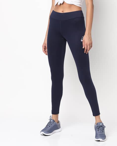 ASICS Ankle-Length Leggings with Brand Logo