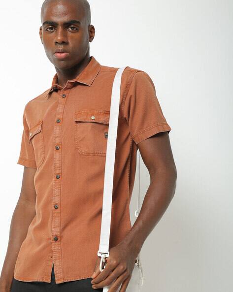 Washed Slim Fit Shirt