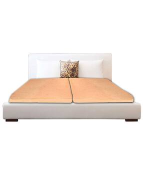 Set of 2 Mattress Protector Waterproof Terry Cotton Double Bed 91'X182'