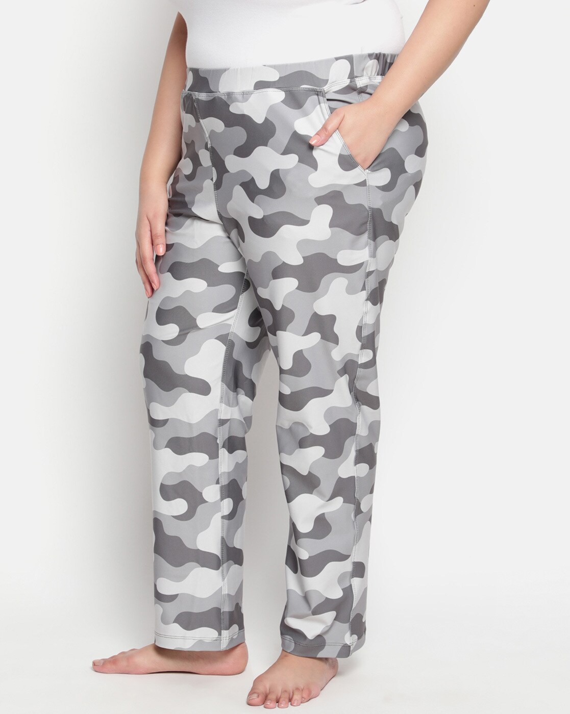 Camouflage Print Pyjamas with Insert Pockets