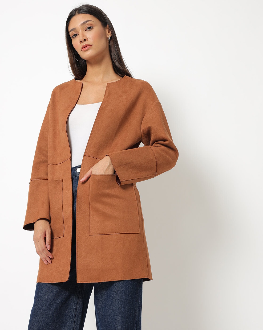 marks and spencer brown coat