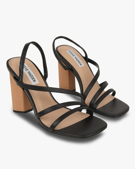 Steve madden 2024 strappy black heels