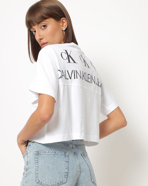 Calvin Klein Cropped Tee Shirt