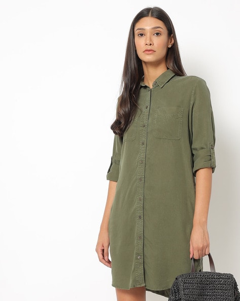Olive Green Dresses for Women by Marks ...