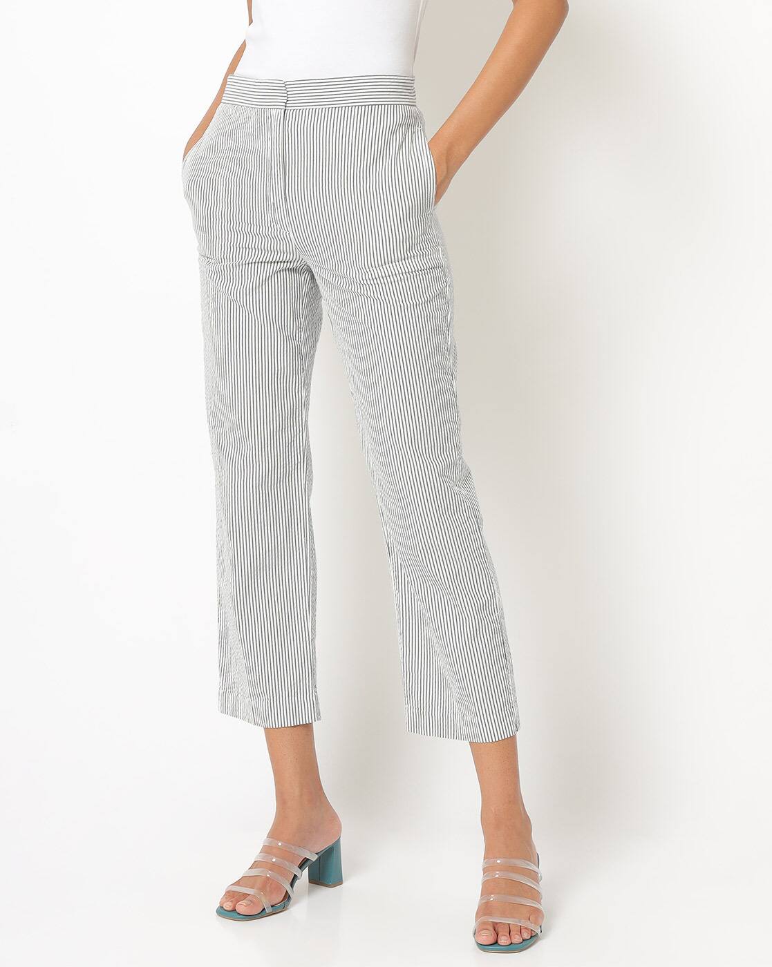 Buy Blue Trousers \u0026 Pants for Women by 