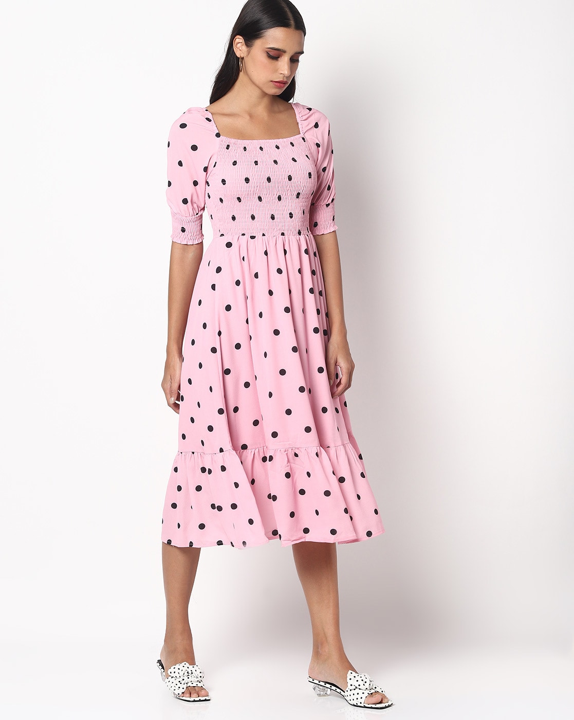 Buy Pink Dresses for Women by MADAME ...