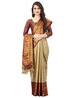 Checked Traditional Saree with Tassels Checked Traditional Saree with Tassels