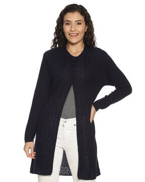 long cardigan button up
