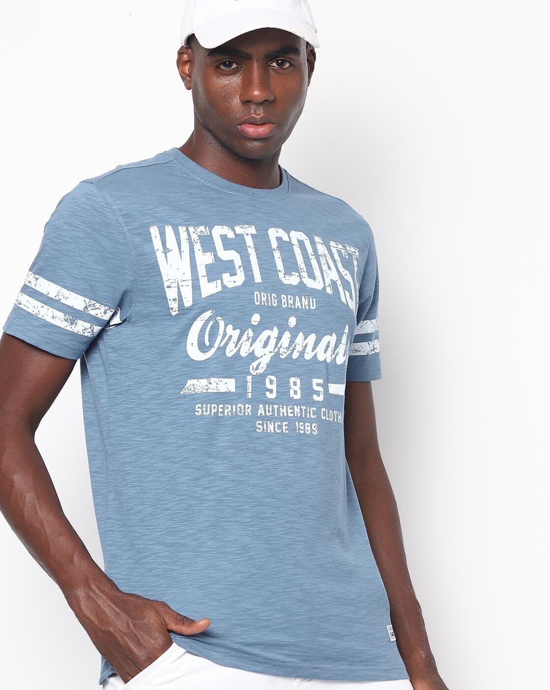Buy Blue Tshirts for Men by DNMX Online 
