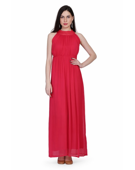 Buy White Net Embroidered Floral High Neck Vilona Gown For Women by Jade by  Monica and Karishma Online at Aza Fashions.