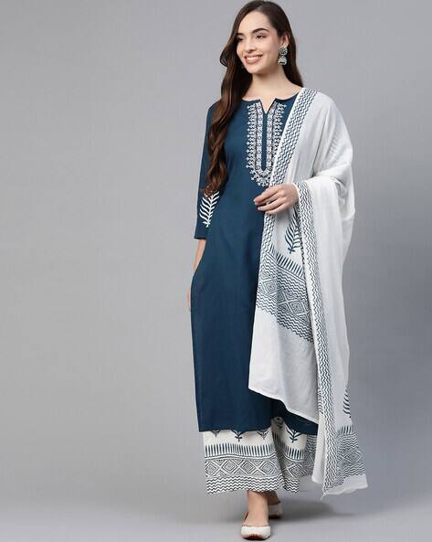 Buy Blue Kurta Suit Sets for Women by 